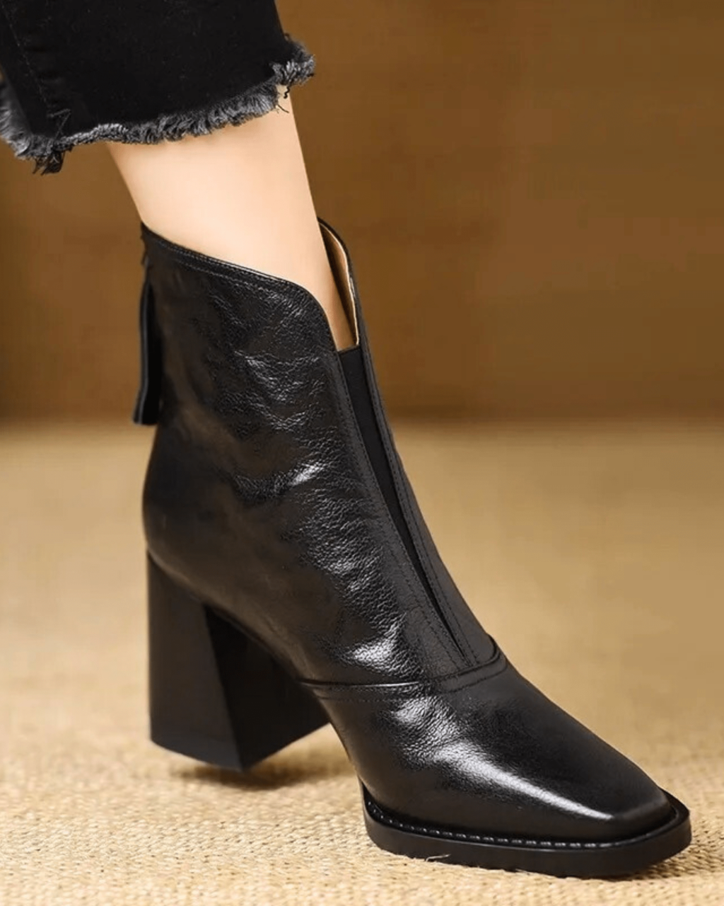 CLAUDIA™ | BOTINES DE LUJO CON TACÓN MEDIO