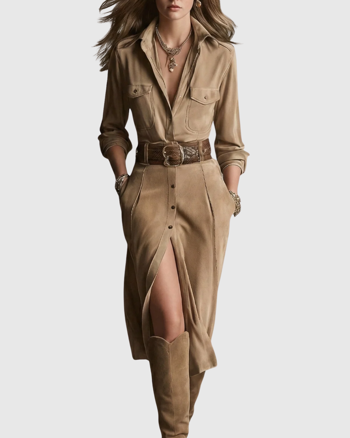 NAOMI™ | BATA-QUIMONO CON CINTURÓN