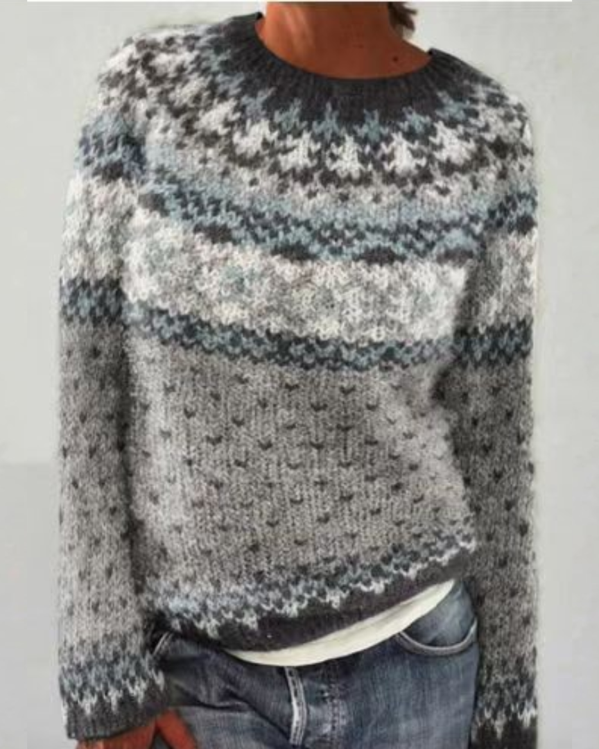 ERIKA™ | SUÉTER VINTAGE DE PUNTO ISLANDÉS