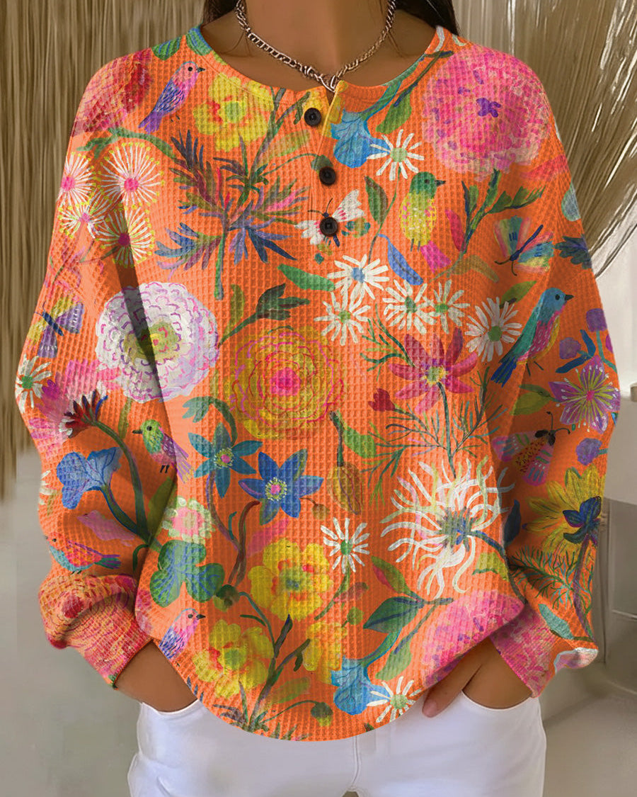 FREYA™ | SUÉTER DE PUNTO ESTAMPADO FLORAL