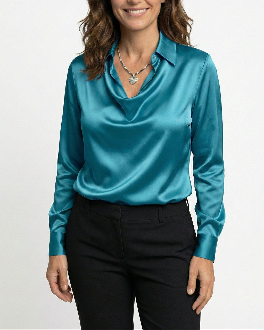 FIONA™ | BLUSA ELEGANTE DE SATÉN PREMIUM