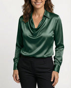 FIONA™ | BLUSA ELEGANTE DE SATÉN PREMIUM
