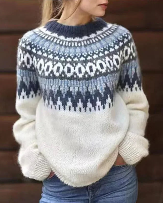 JANET™ | SUÉTER VINTAGE DE PUNTO ISLANDÉS