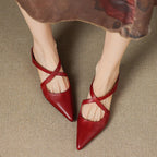 ALMA™ | ZAPATOS DE TACÓN CUERO AUTÉNTICO