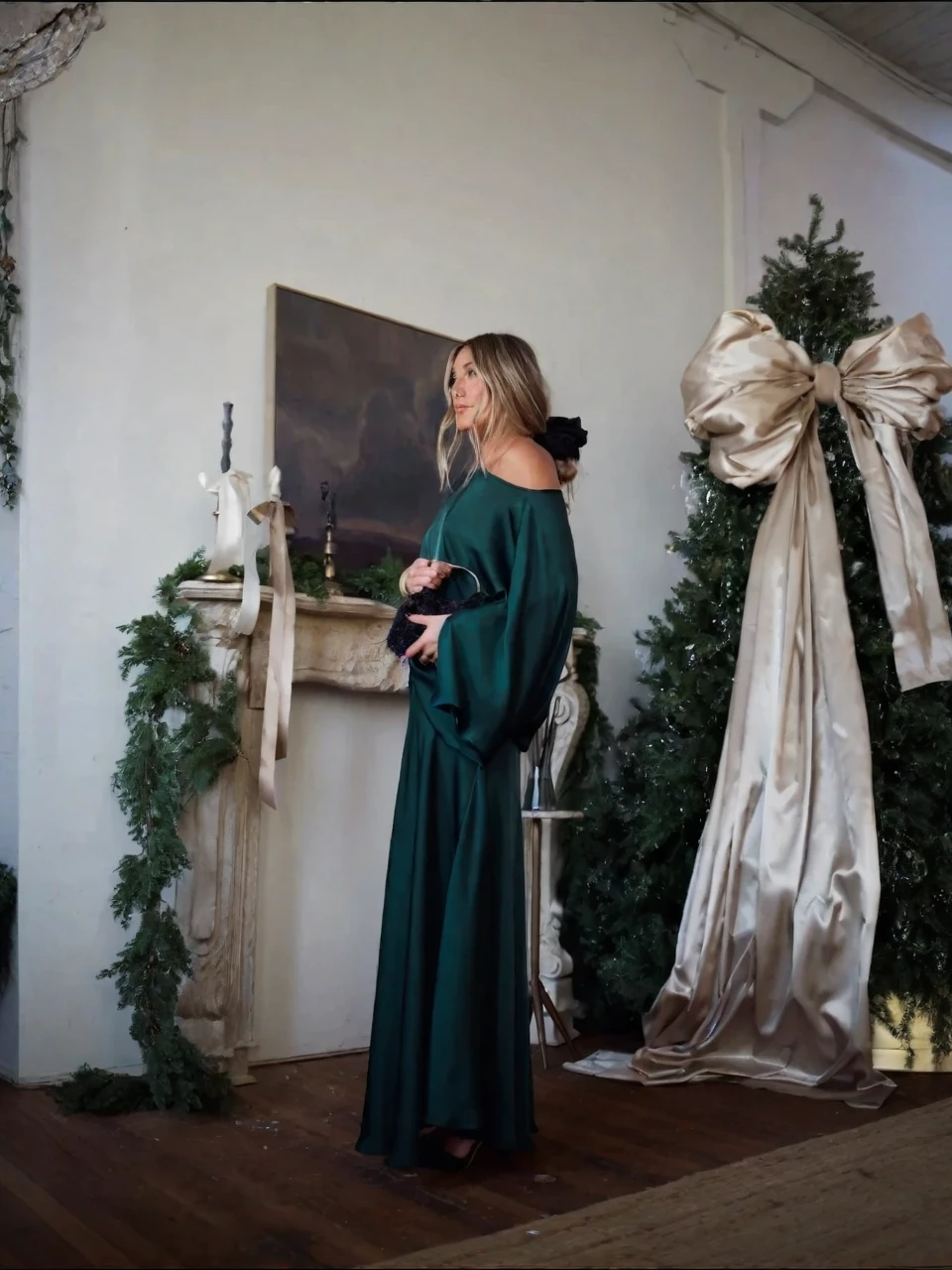 IRIS™ | CONJUNTO ELEGANTE TOP DRAPEADO Y FALDA LARGA