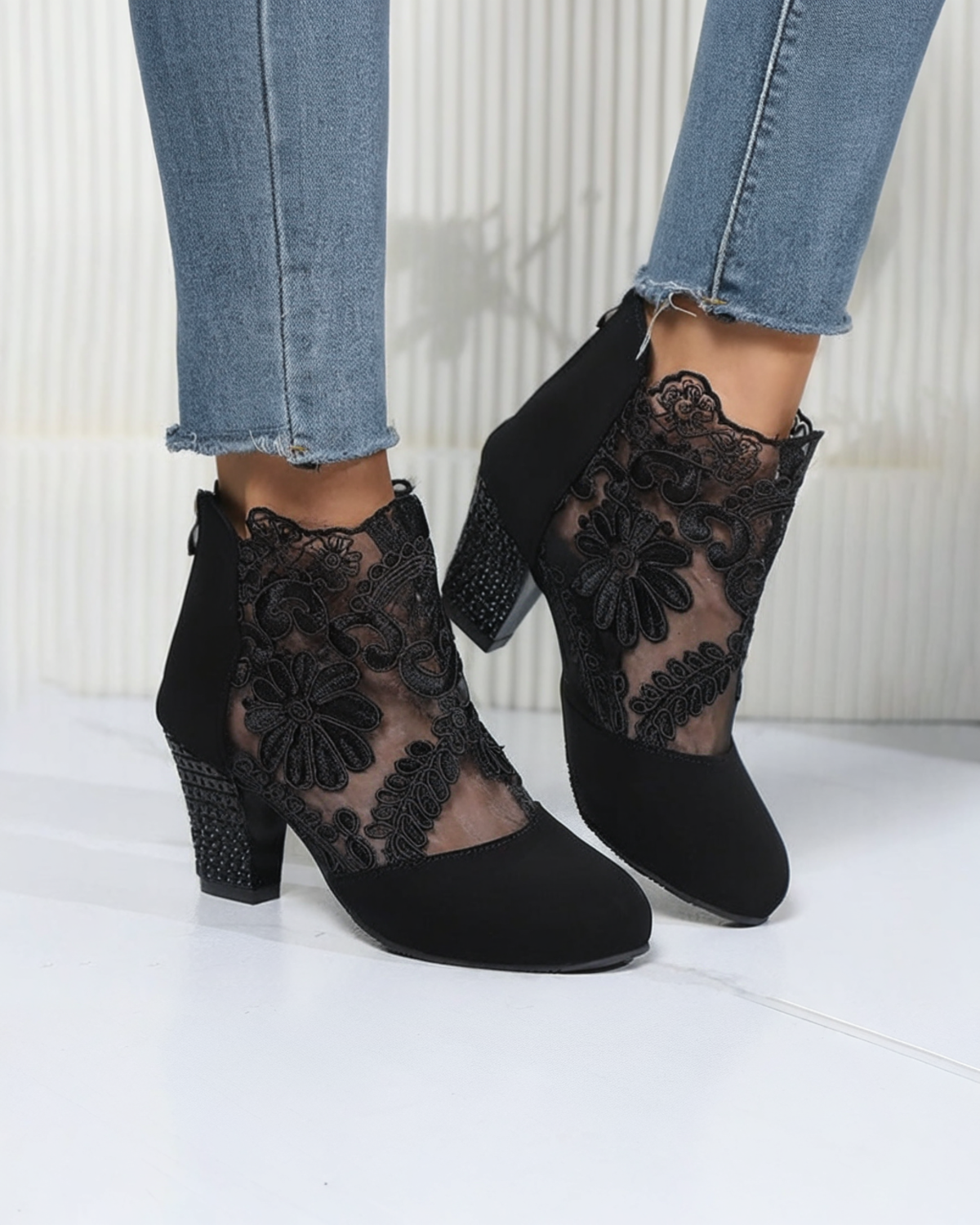 SUSI™ | TACONES ELEGANTES CON ENCAJE