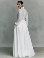 SELENA™ | VESTIDO MAXI DE ALGODÓN Y LINO