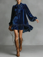 LORENA™ | VESTIDO HOLGADO DE TERCIOPELO