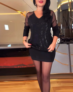 SAMANTA™ | VESTIDO DE MALLA ESCOTADO EN V